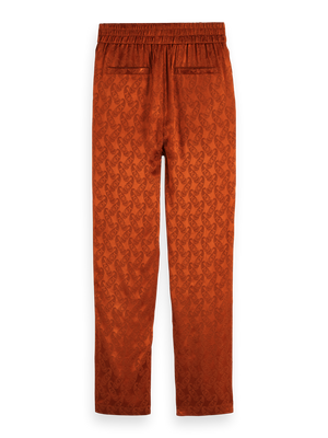 Scotch & Soda Tailored Pants In Paisley Jacquard