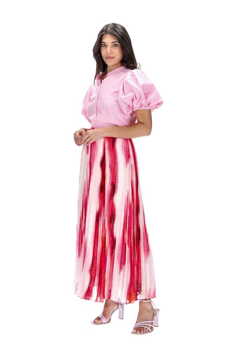 AUGUSTINE Gina Maxi Pleated  Skirt Pink
