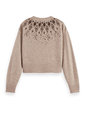 Scotch & Soda Relaxed Fit Wool Blend Pullover Melange