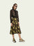 Knitted Skirt Floral Jacquard