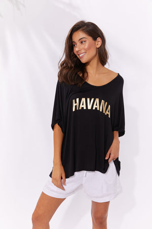 Haven Havana Tshirt Black