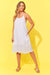 Haven 100% Linen Palma Tank Dress White