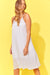 Haven 100% Linen Palma Tank Dress White