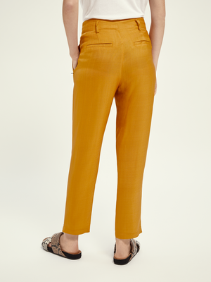Tailored Pants Shiny Viscose Marigold