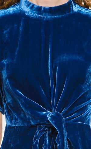 S&S Sapphire Blue Velvet Midi
