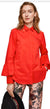 S&S Red Shirt With Ruffle Detail - 100% Cotton