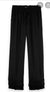 S&S Black Wide Leg Pants With Pleated Ruffle