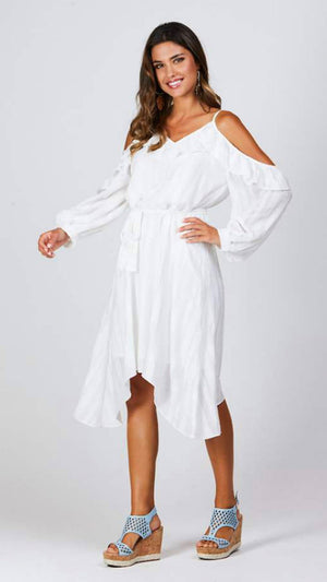 Augustine Harlow Dress - White