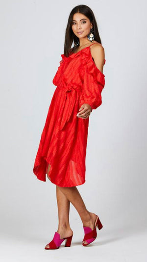 Augustine Harlow Dress Red
