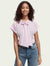 Scotch & Soda Short Sleeve Scarf Relaxed Shirt Orchid