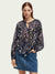 Scotch & Soda Gathered Top with Tunnel Details