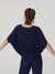 Nice Things Cape Sweater - Shell Print / Navy