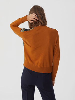 Nice Things Front Woven Sweater