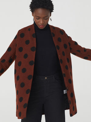Nice Things Wool Dotted Coat