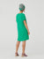Nice Things Viscose Twill Seam Dress - Green