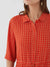 Nice Things Kette Print Shirt Dress Orange