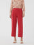 Nice Things Checks Linen Pants Red
