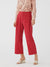 Nice Things Checks Linen Pants Red