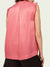 Pleated Sleeveless Top in Pink